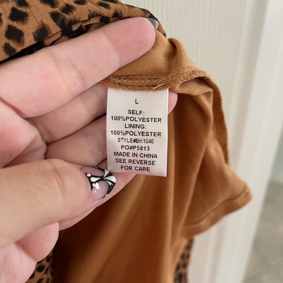 NWT Baevely leopard print pleated skirt - Picture 5 of 5